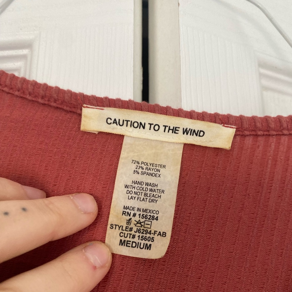Women's Rust Wrap Top - Picture 2 of 2